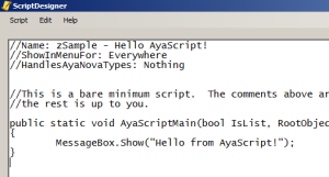 Example image opening csv file to import into AyaNova