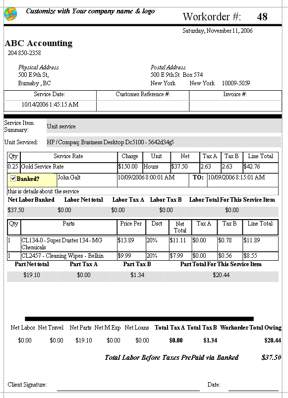 sample service report under fontanacountryinn com sample service report
