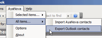 OLIAllItemsExportOutlook1