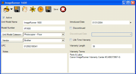 UnitModelentryscreen