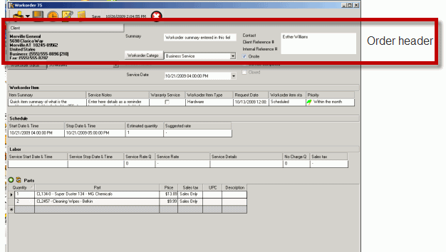 WorkorderHeader