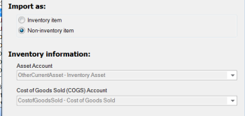 ImportItemsNonInventory