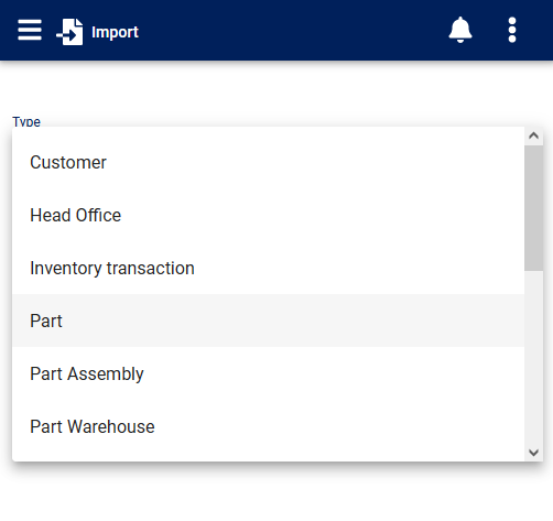 import form