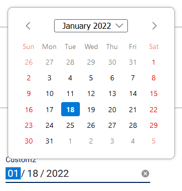date pick browser mode