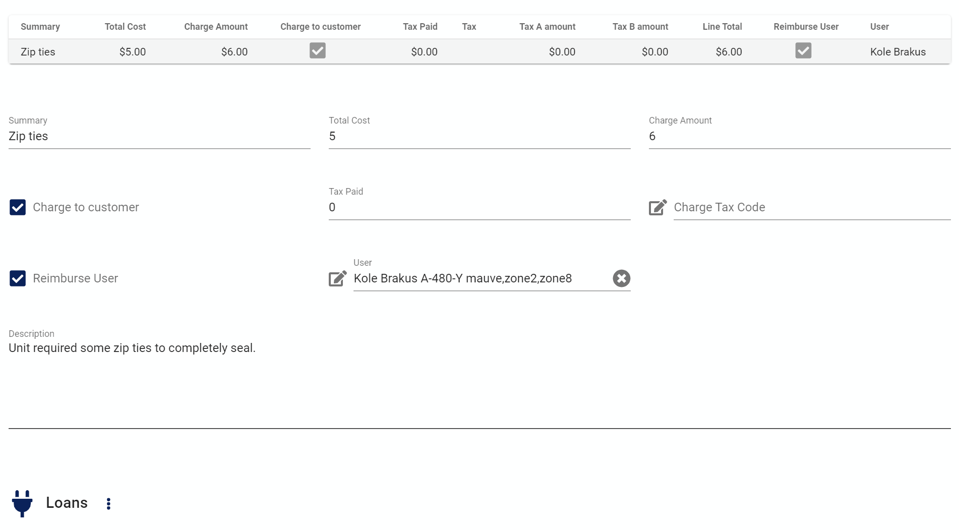 workorder form h