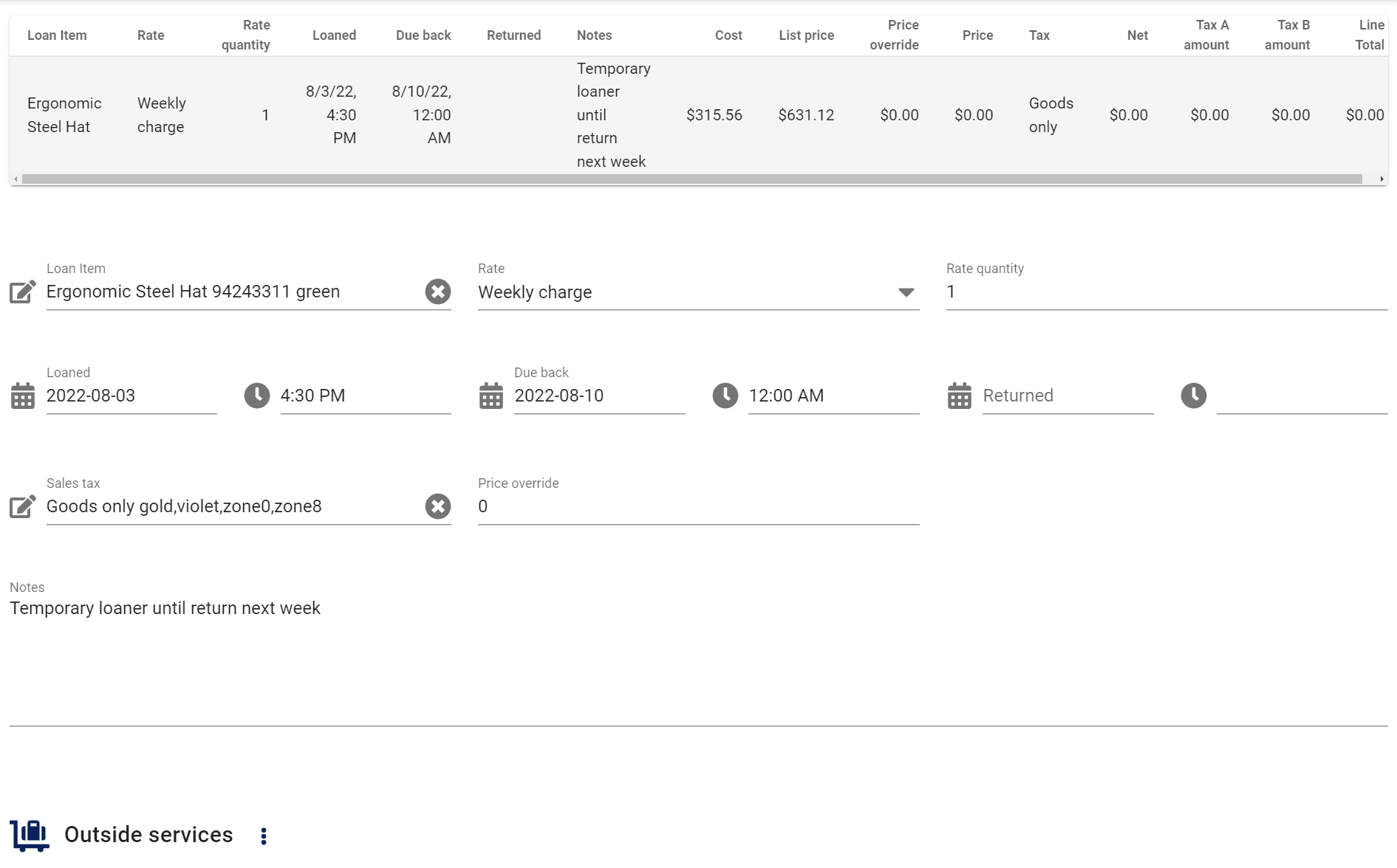 workorder form i