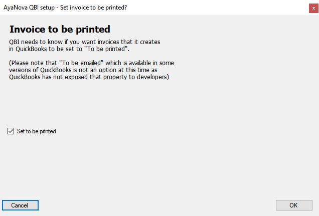 to be printed wizard page